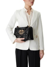 LOVE MOSCHINO EMBOSSED Borsa cartelletta con tracolla Nero - Borse Donna - 5