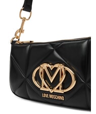 LOVE MOSCHINO EMBOSSED Borsa piccola a spalla Nero - Borse Donna - 3