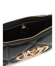 LOVE MOSCHINO EMBOSSED Borsa piccola a spalla Nero - Borse Donna - 6