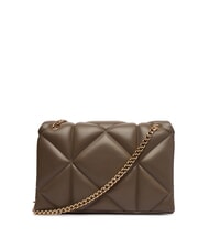 LOVE MOSCHINO EMBOSSED Borsa a spalla convertible fango - Borse Donna - 3