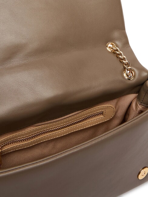 EMBOSSED Borsa a spalla convertible fango - Borse Donna