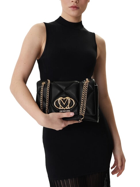 EMBOSSED Borsa a spalla convertible Nero - Borse Donna