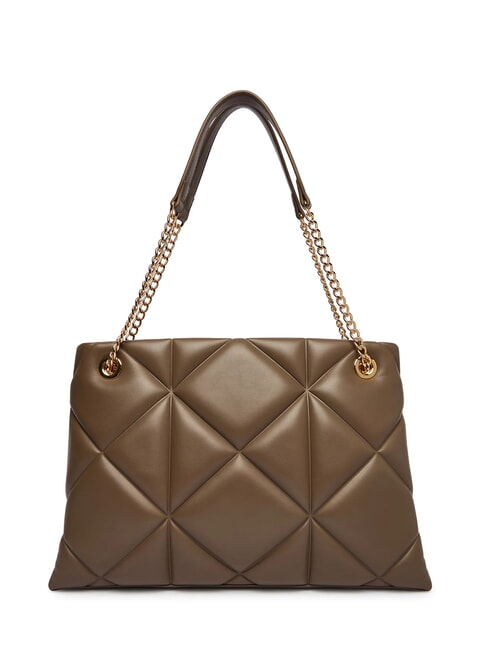 EMBOSSED Borsa a spalla manici catena fango - Borse Donna