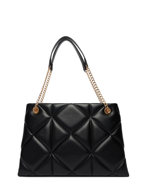 EMBOSSED Borsa a spalla manici catena Nero - Borse Donna