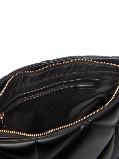EMBOSSED Borsa a spalla manici catena Nero - Borse Donna