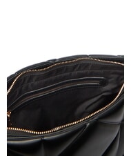 LOVE MOSCHINO EMBOSSED Borsa a spalla manici catena Nero - Borse Donna - 6