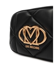 LOVE MOSCHINO EMBOSSED Borsa camera case Nero - Borse Donna - 3