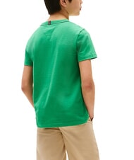 TOMMY HILFIGER TH KIDS T-shirt a maniche corte in cotone radiant green - T-shirt Bambino - 2