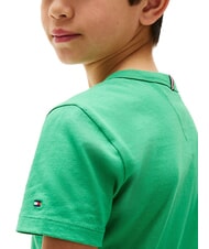 TOMMY HILFIGER TH KIDS T-shirt a maniche corte in cotone radiant green - T-shirt Bambino - 3