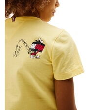 TOMMY HILFIGER TH KIDS T-shirt a maniche corte in cotone citronella - T-shirt Bambino - 3