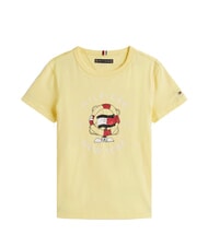 TOMMY HILFIGER TH KIDS T-shirt a maniche corte in cotone citronella - T-shirt Bambino - 4