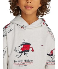 TOMMY HILFIGER TH KIDS Felpa con cappuccio snow white heather - Felpe Bambini - 3