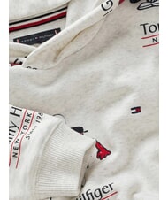 TOMMY HILFIGER TH KIDS Felpa con cappuccio snow white heather - Felpe Bambini - 6