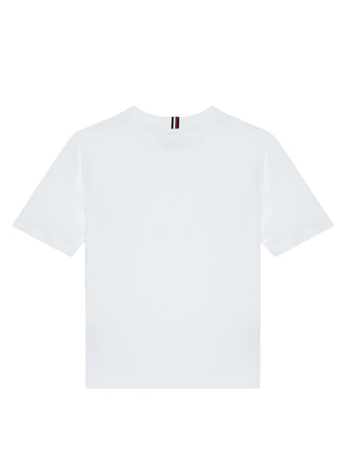 TH KIDS T-shirt maniche corte ricamo bandiera white - T-shirt Bambino