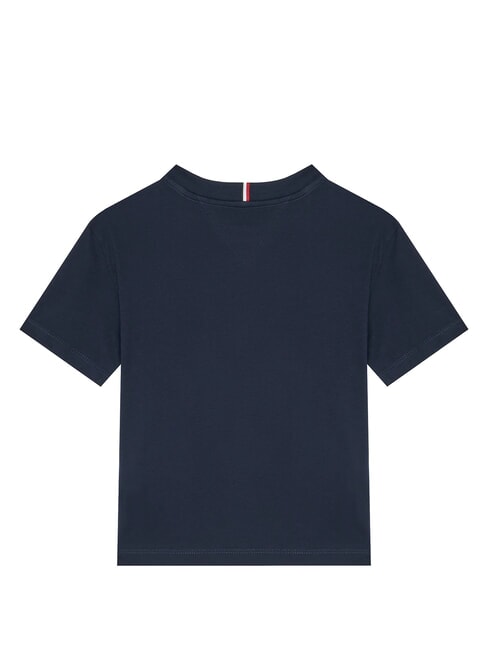 TH KIDS T-shirt maniche corte ricamo bandiera dark night navy - T-shirt Bambino