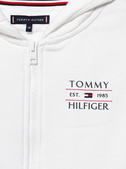 TH KIDS Felpa da bambino full zip white - Felpe Bambini