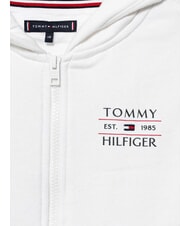 TOMMY HILFIGER TH KIDS Felpa da bambino full zip white - Felpe Bambini - 3