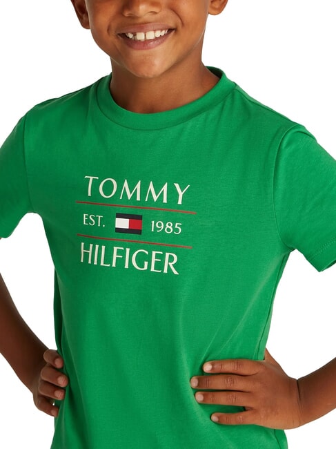 TH KIDS T-shirt con stampa maxi logo radiant green - T-shirt Bambino