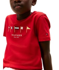 TOMMY HILFIGER TH KIDS T-shirt a maniche corte in cotone primary red - T-shirt Bambino - 2