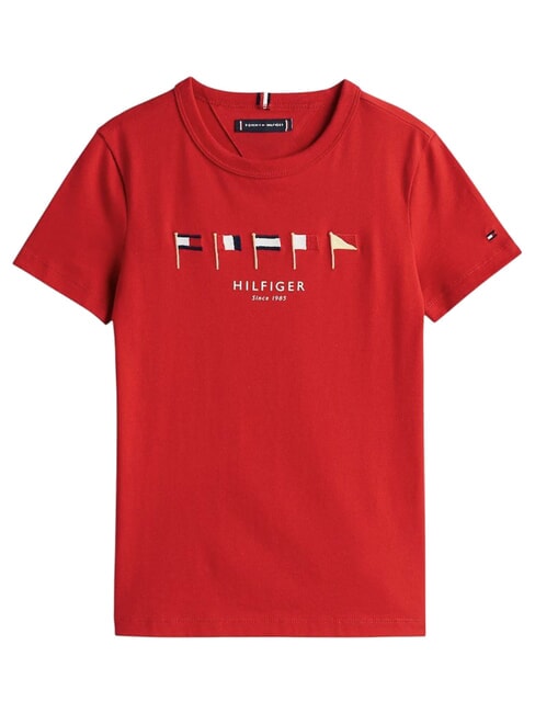 TH KIDS T-shirt a maniche corte in cotone primary red - T-shirt Bambino