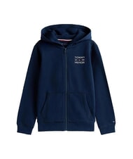 TOMMY HILFIGER TH KIDS Felpa da bambino full zip dark night navy - Felpe Bambini - 3