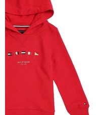 TOMMY HILFIGER TH KIDS Felpa con cappuccio ricamo bandiere - Felpe Bambini