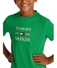 TOMMY HILFIGER TH KIDS T-shirt con stampa maxi logo radiant green - T-shirt Bambino - 3