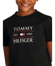 TOMMY HILFIGER TH KIDS T-shirt con stampa maxi logo black - T-shirt Bambino - 3