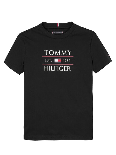 TH KIDS T-shirt con stampa maxi logo black - T-shirt Bambino