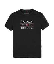 TOMMY HILFIGER TH KIDS T-shirt con stampa maxi logo black - T-shirt Bambino - 4
