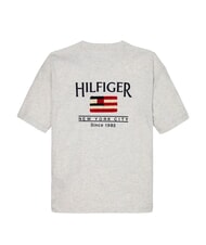 TOMMY HILFIGER TH KIDS T-shirt a maniche corte con bandiera snow white heather - T-shirt Bambino - 5