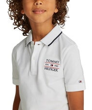 TOMMY HILFIGER TH KIDS Polo maniche corte bambino white - T-shirt Bambino - 3
