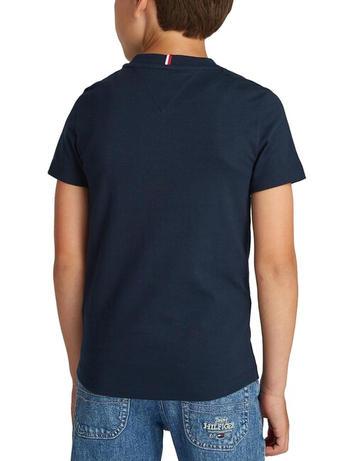 TH KIDS T-shirt a maniche corte ricamo logo dark night navy - T-shirt Bambino