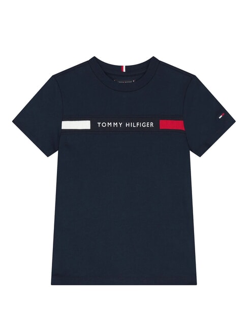 TH KIDS T-shirt a maniche corte ricamo logo dark night navy - T-shirt Bambino