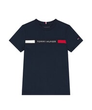 TOMMY HILFIGER TH KIDS T-shirt a maniche corte ricamo logo dark night navy - T-shirt Bambino - 3