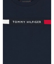 TOMMY HILFIGER TH KIDS T-shirt a maniche corte ricamo logo dark night navy - T-shirt Bambino - 4