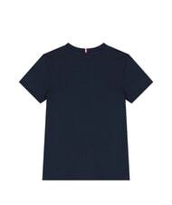 TOMMY HILFIGER TH KIDS T-shirt a maniche corte ricamo logo dark night navy - T-shirt Bambino - 5