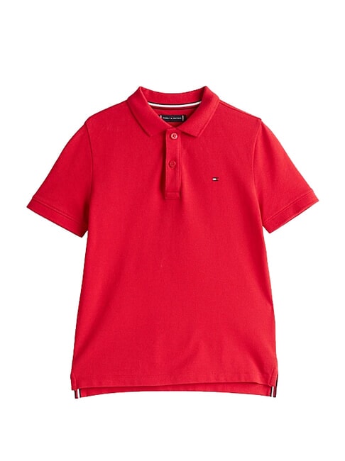 TH KIDS Polo a maniche corte in cotone primary red - T-shirt Bambino