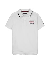TOMMY HILFIGER TH KIDS Polo maniche corte bambino white - T-shirt Bambino - 4