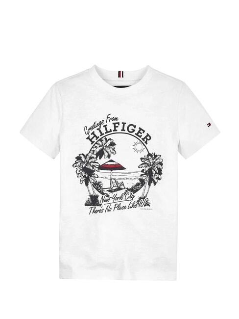 TH KIDS T-shirt a maniche corte con stampa white - T-shirt Bambino