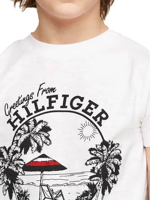 TH KIDS T-shirt a maniche corte con stampa white - T-shirt Bambino