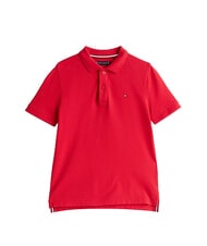 TOMMY HILFIGER TH KIDS Polo a maniche corte in cotone primary red - T-shirt Bambino - 4