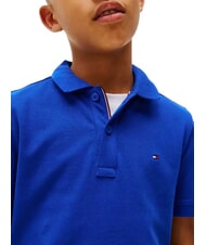 TOMMY HILFIGER TH KIDS Polo a maniche corte in cotone wedge blue - T-shirt Bambino - 3