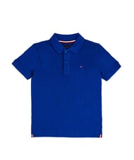 TOMMY HILFIGER TH KIDS Polo a maniche corte in cotone wedge blue - T-shirt Bambino - 4