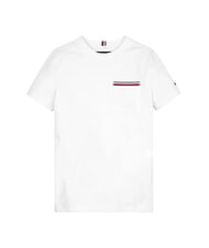 TOMMY HILFIGER TH KIDS T-shirt a maniche corte con taschino white - T-shirt Bambino - 3