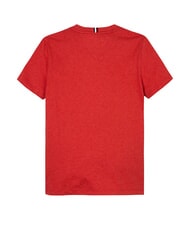TOMMY HILFIGER TH KIDS T-shirt manica corta regular fit apple red heather - T-shirt Bambino - 5