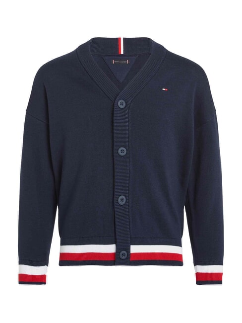 TH KIDS Cardigan in cotone con bottoni dark night navy - Maglioni Bambini