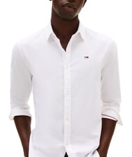 TOMMY HILFIGER TH JEANS Flag Camicia in cotone white - Camicie Uomo - 3