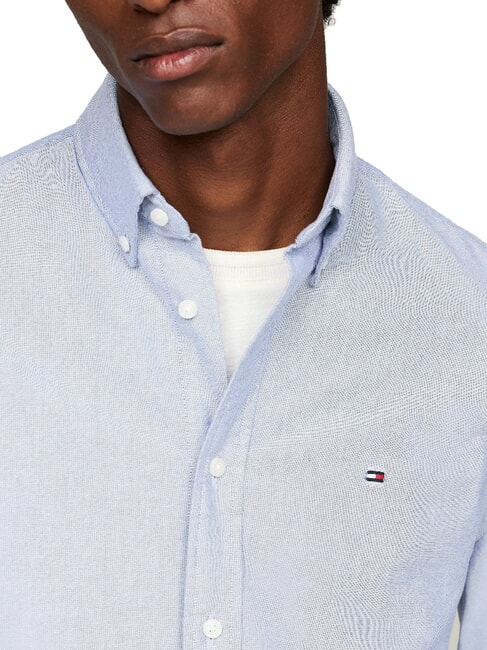 TH  Camicia in cotone manica lunga royal blue - Camicie Uomo