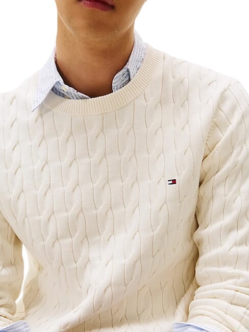 TH  Maglioncino girocollo ivory petal - Maglie Uomo